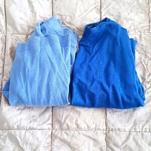 2FER!!short sleeve Blue Knit Sweaters